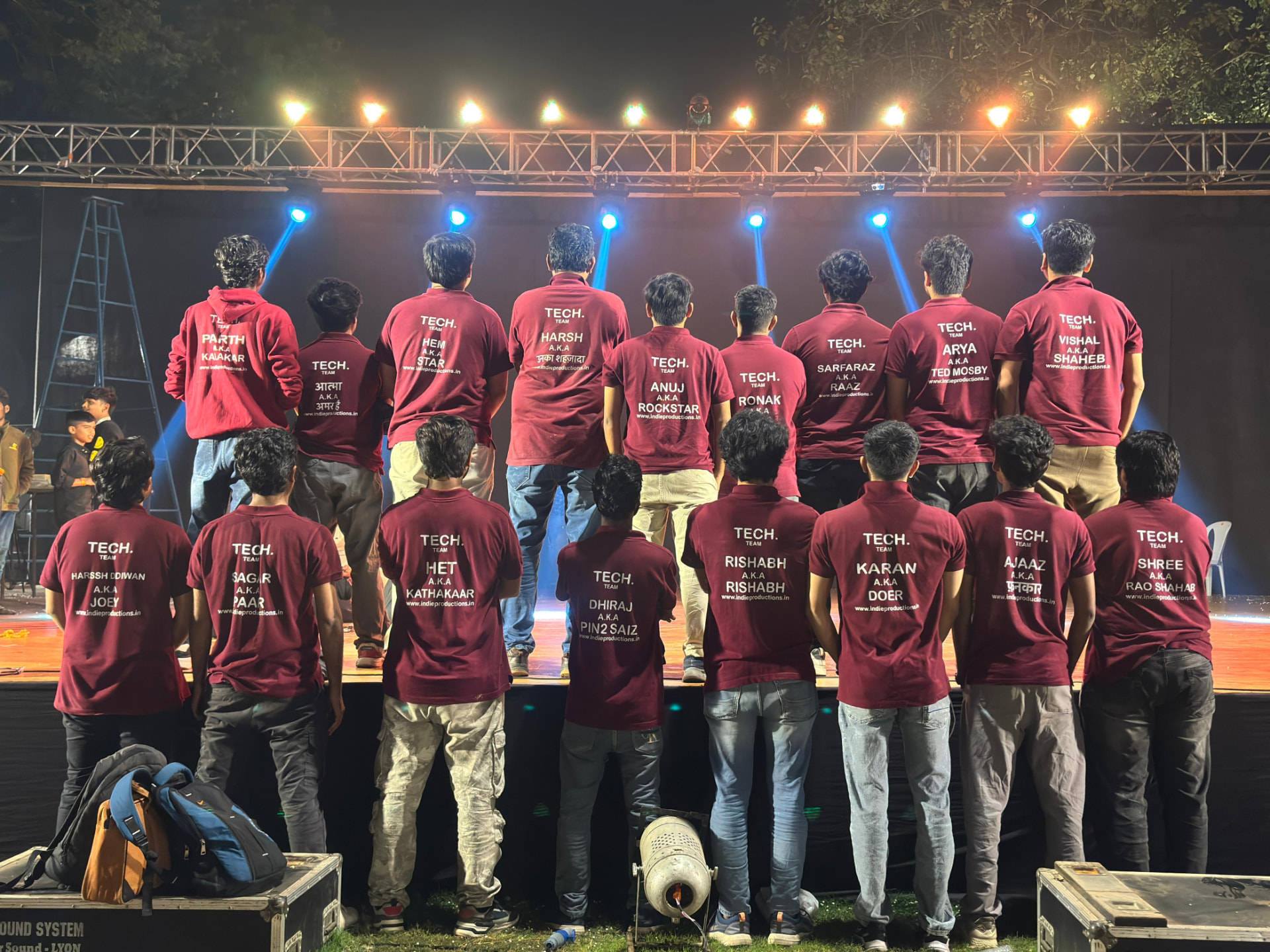 The Indie Productions technical team at Abhivyakti Edition 7